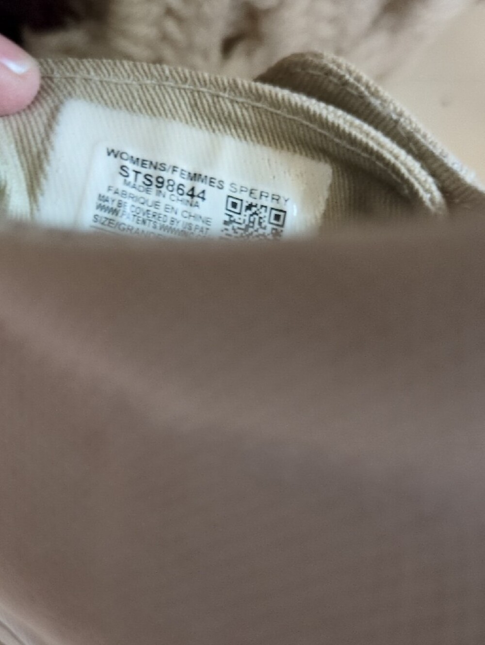 Sperry Cream Canvas Sneakers with Brown Laces - Picture 5 of 6